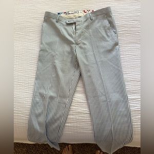 Paisley & Grey men’s blue striped pants, 30x32 (button needs replacement)